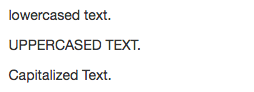 bootstrap text transform