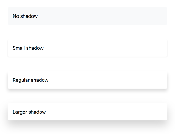 bootstrap 4 shadow class