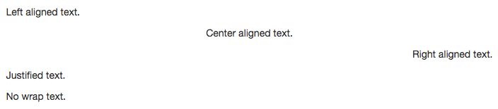 bootstrap text alignment